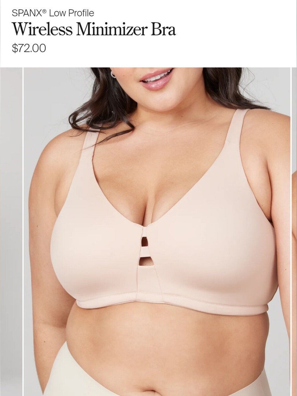 SPANX Wireless Minimizer Bra in Light Nude